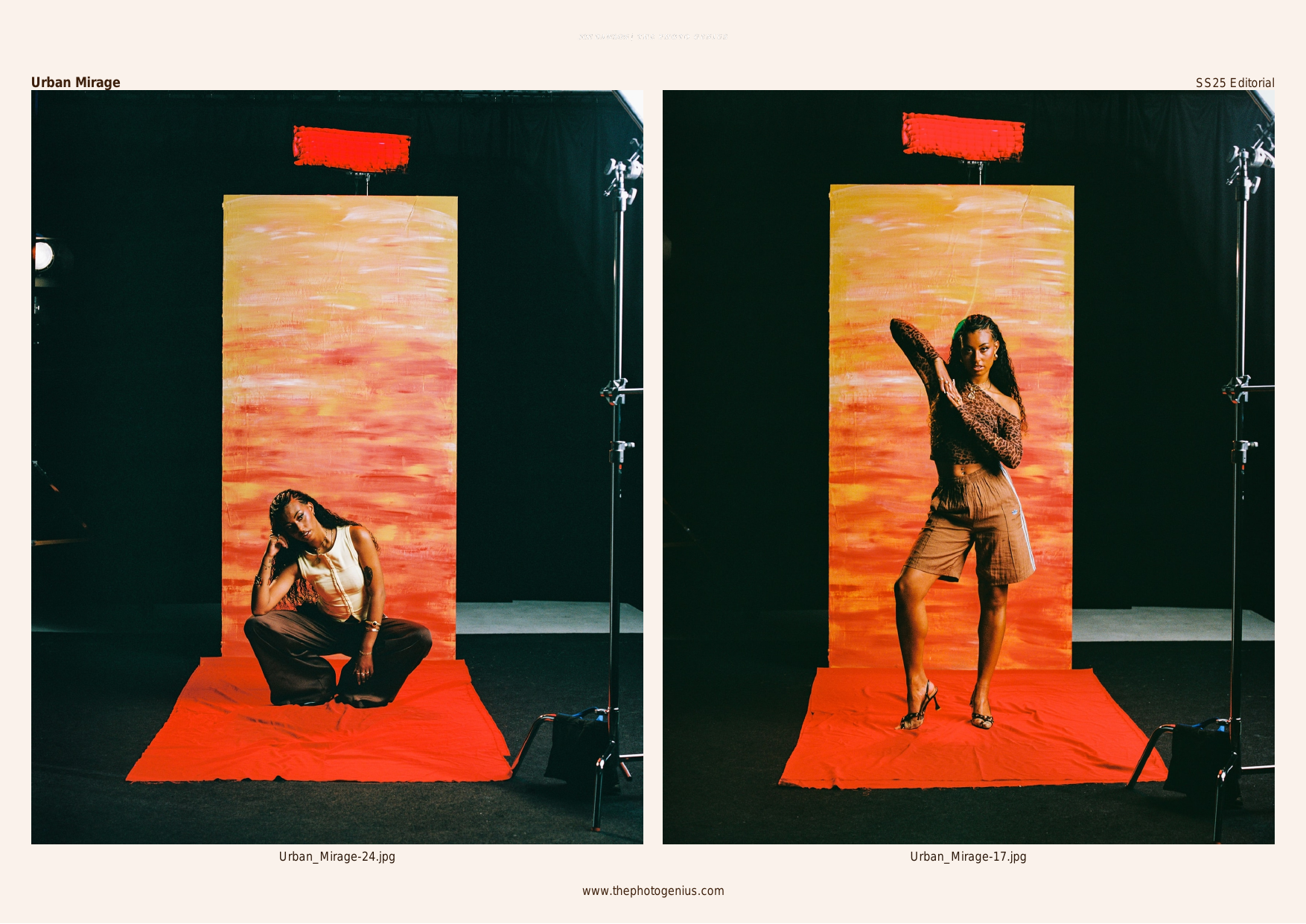PDF Contact Sheet - Urban Mirage SS25 Editorial